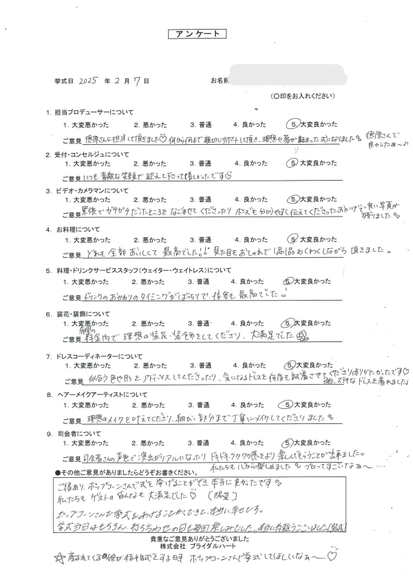 卒花さんの声